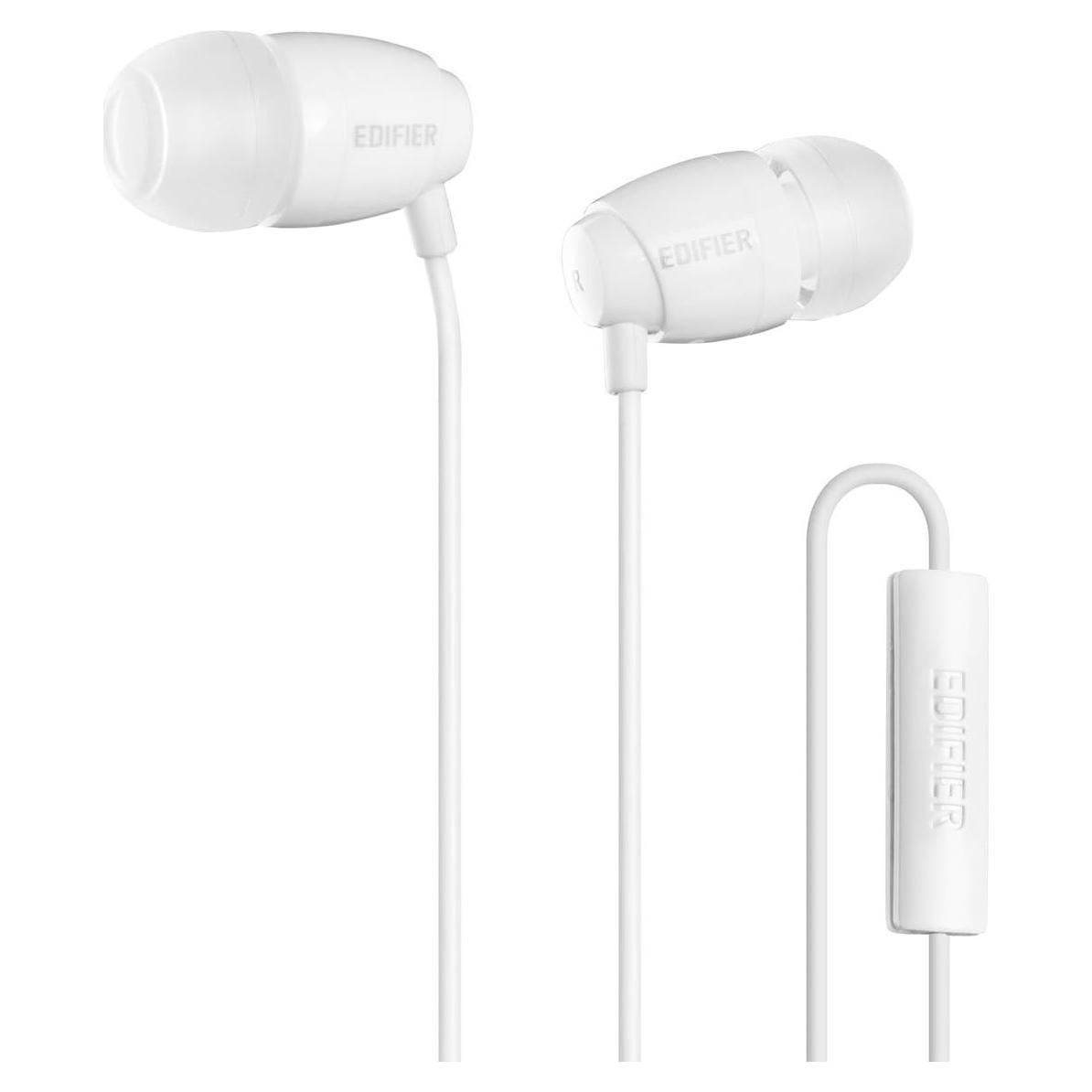 Auriculares in-ear Edifier P210 con micrófono - Blanco