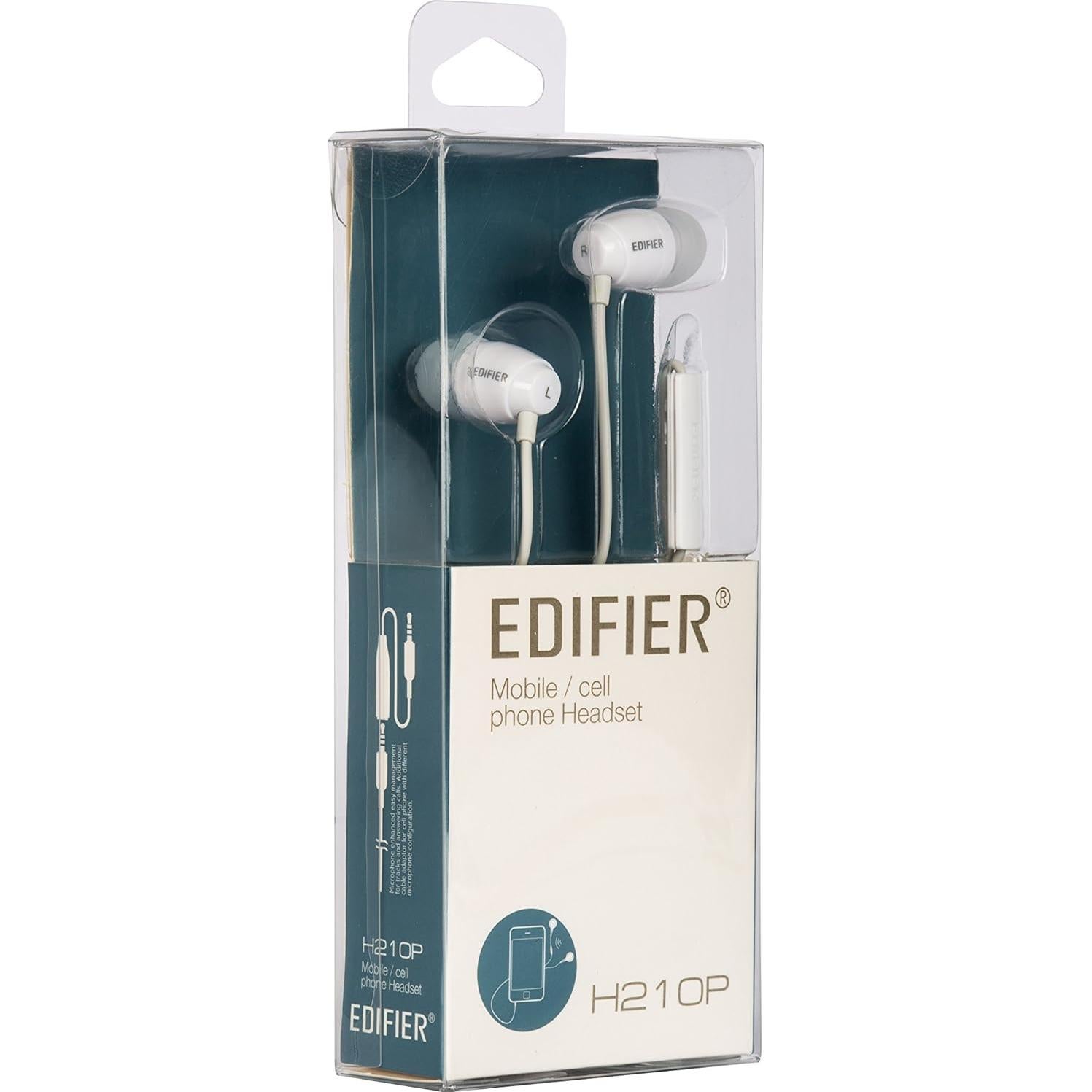Auriculares in-ear Edifier P210 con micrófono - Blanco