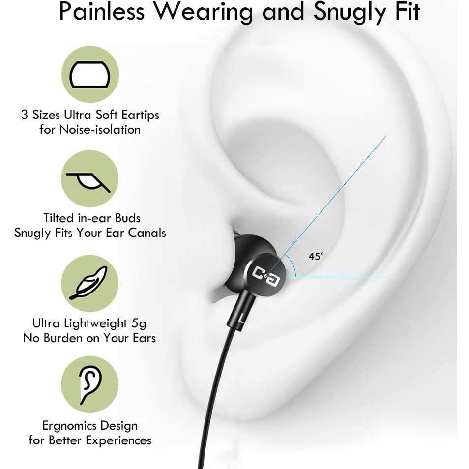 Auriculares USB-C ChanGeek CGS-W1A con Adaptador y Micrófono