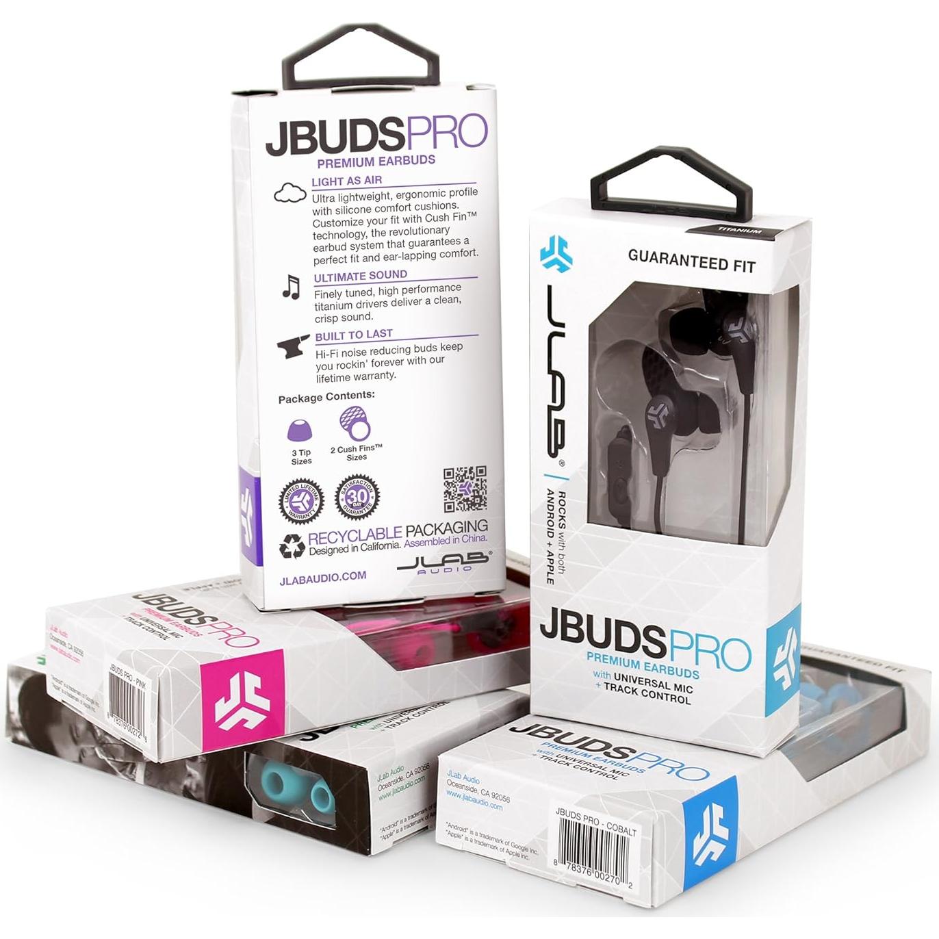 Auriculares Intrauditivos JLab JBudsPRO con Micrófono Azul