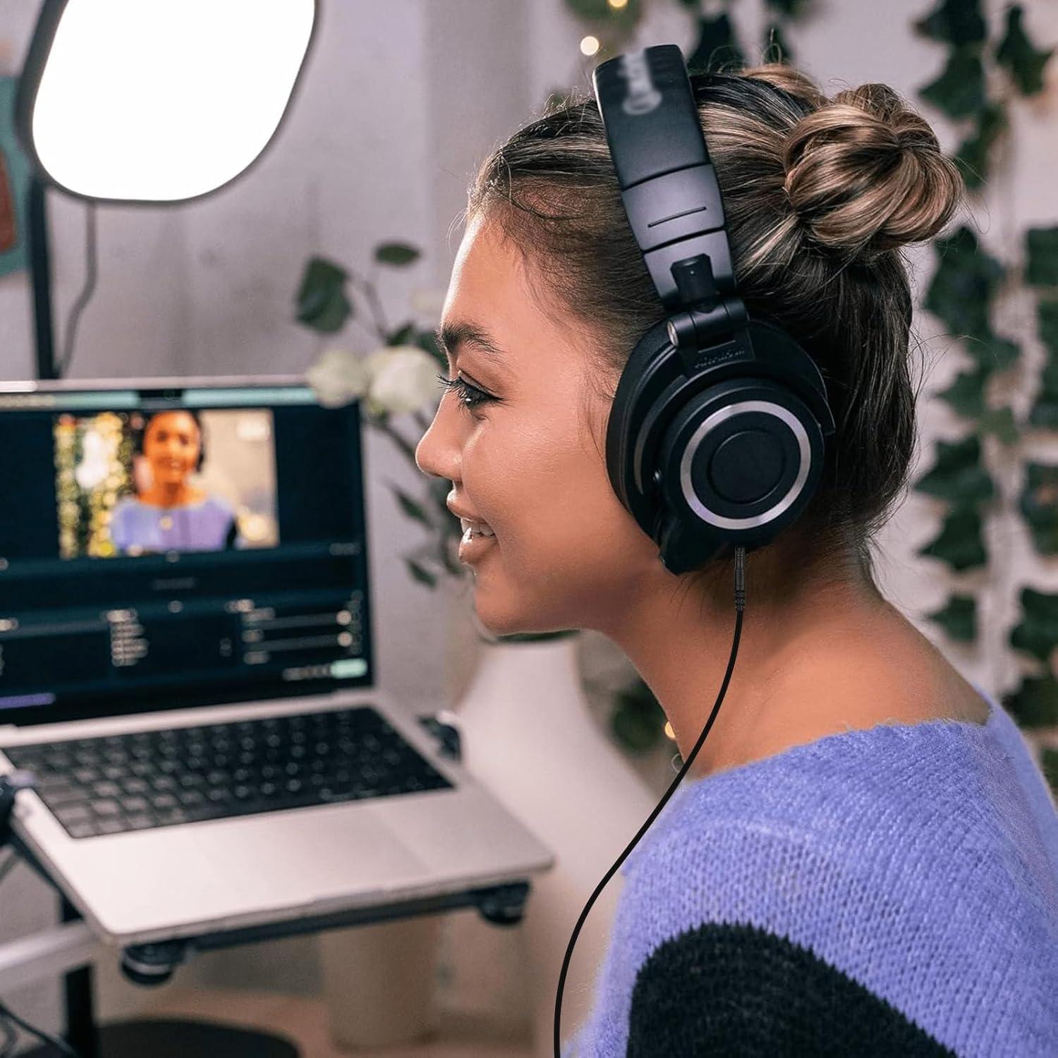 Cable de Audio Toxaoii 1.5m para Auriculares Audio Technica