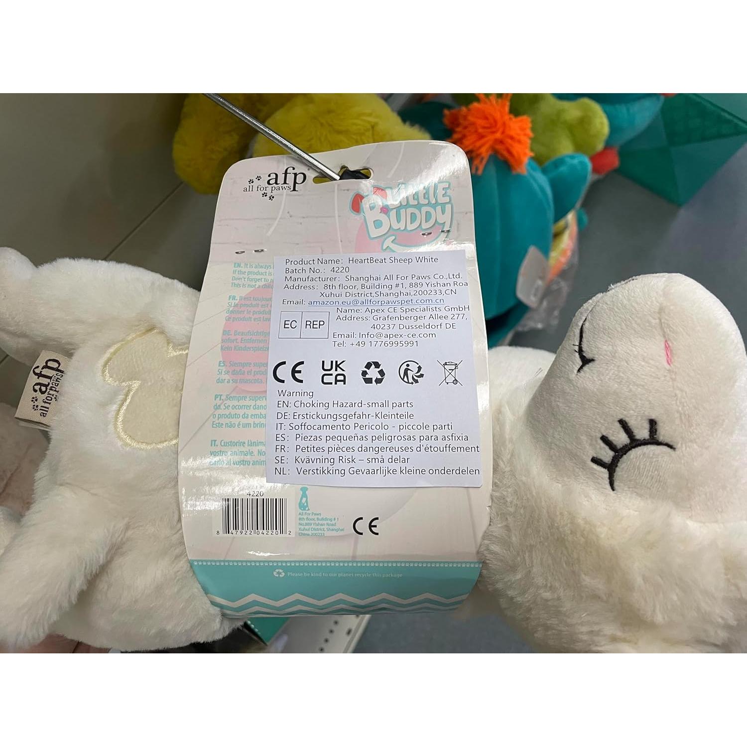 Juguete para Perros ALL FOR PAWS Oveja Heartbeat - Alivio Ansiedad