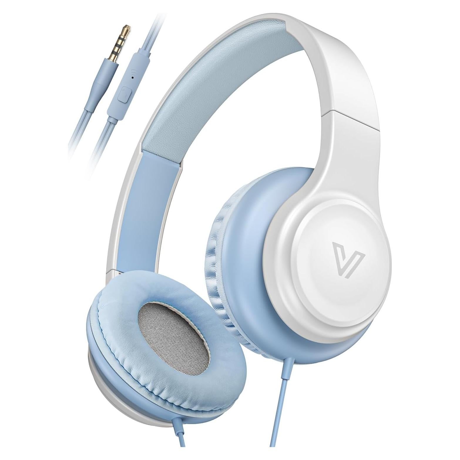 Auriculares On-Ear VOXii GE01 con Micrófono Plegables Azul