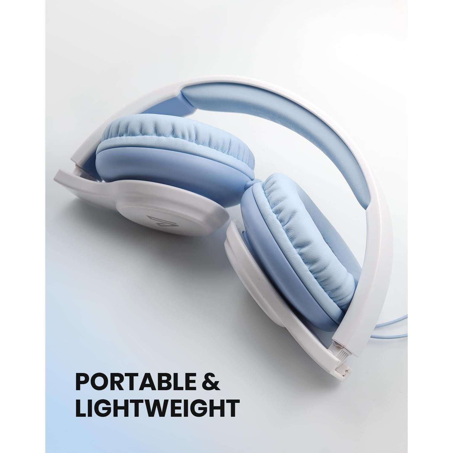 Auriculares On-Ear VOXii GE01 con Micrófono Plegables Azul