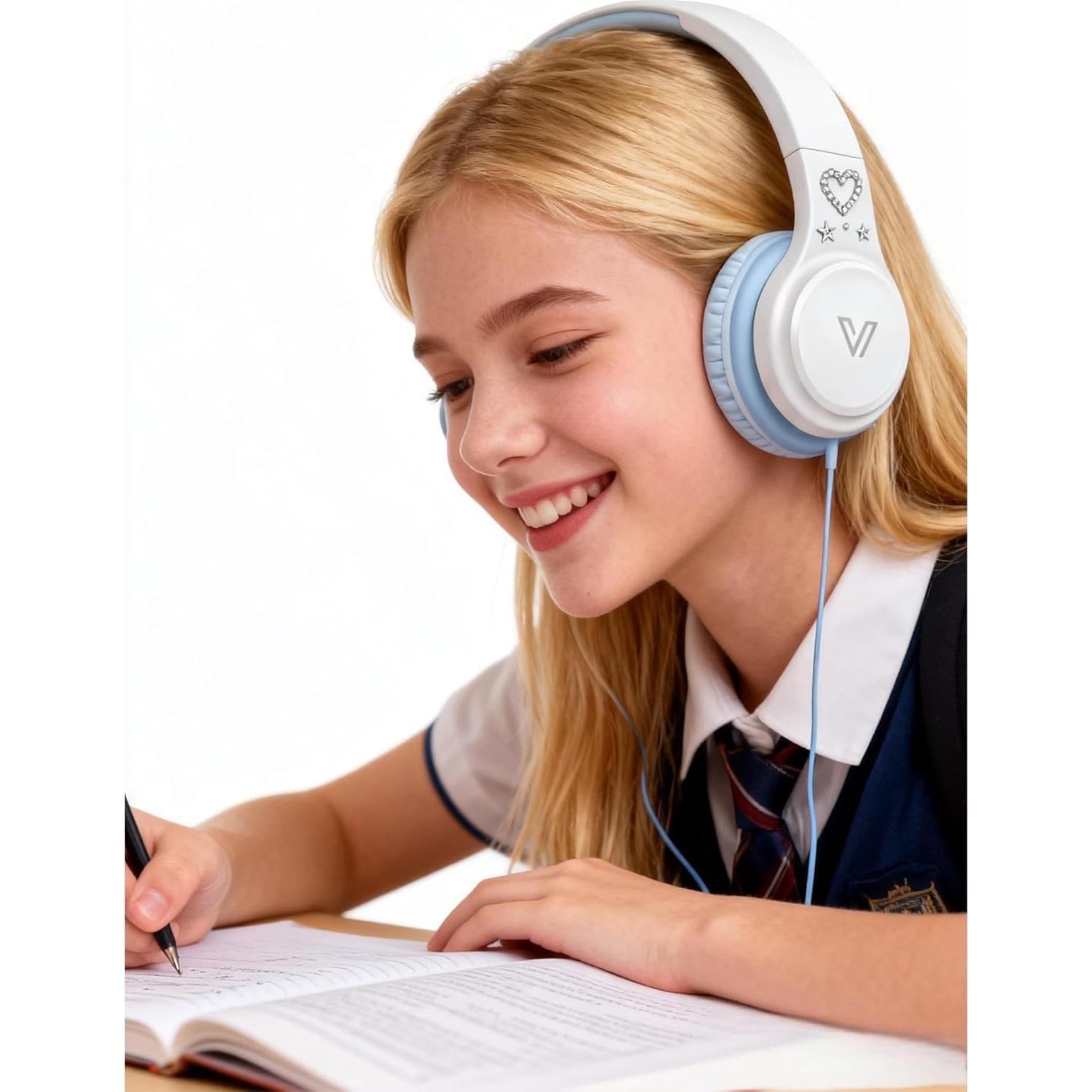 Auriculares On-Ear VOXii GE01 con Micrófono Plegables Azul