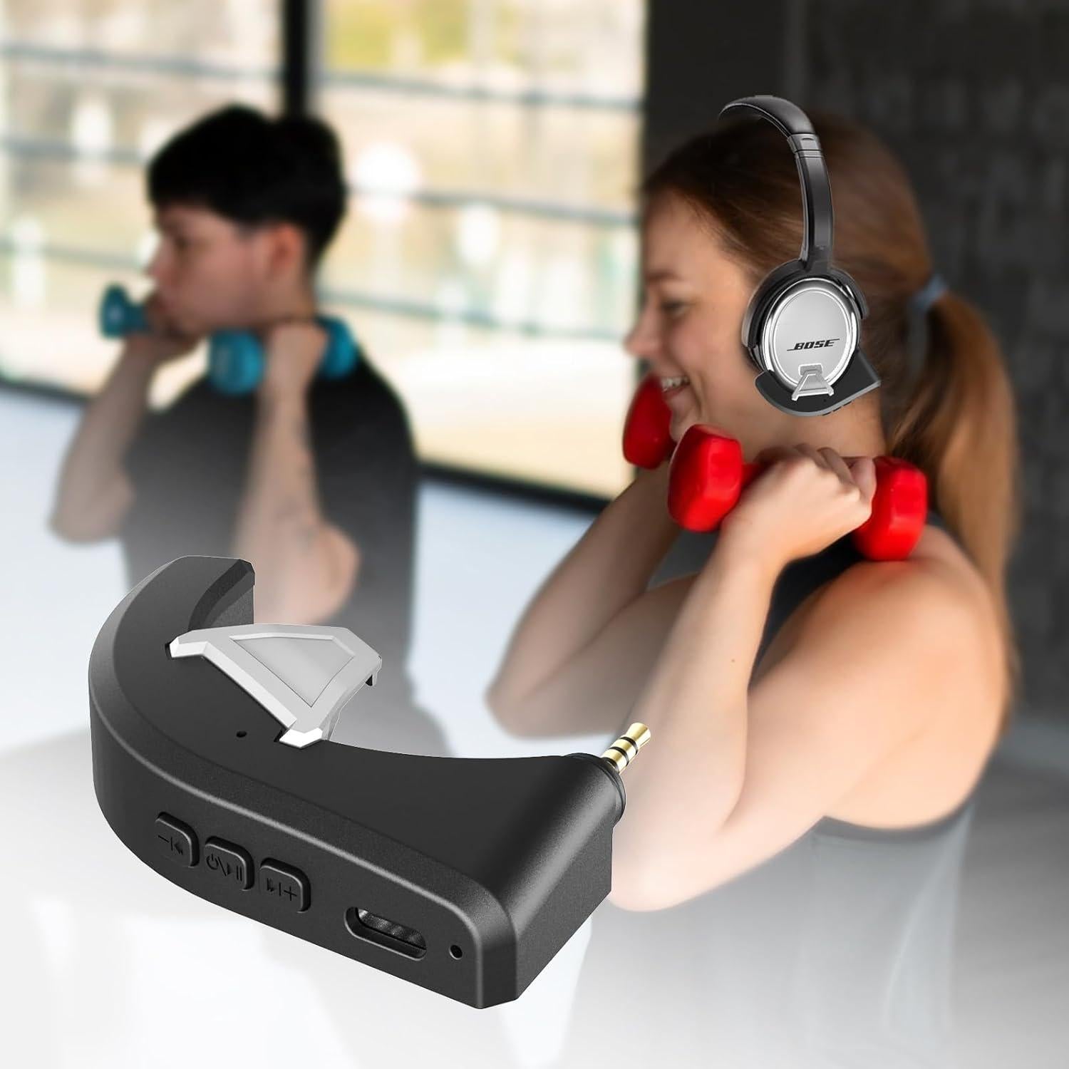 Adaptador Bluetooth 5.0 YOCOWOCO para Bose QC3 Inalámbrico