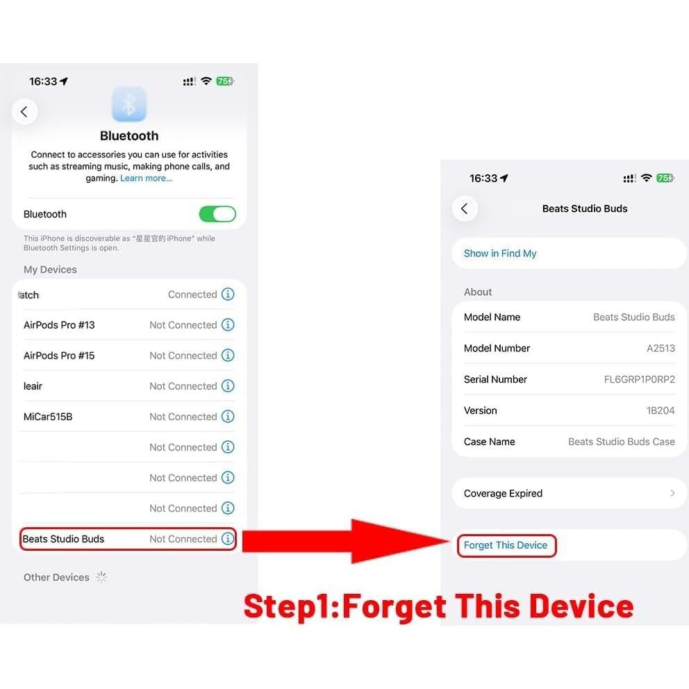 Auricular Izquierdo de Reemplazo para Beats Fit Pro - Púrpura Piedra