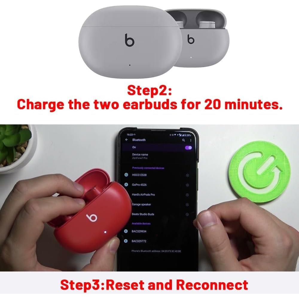 Auricular Izquierdo de Reemplazo para Beats Fit Pro - Púrpura Piedra