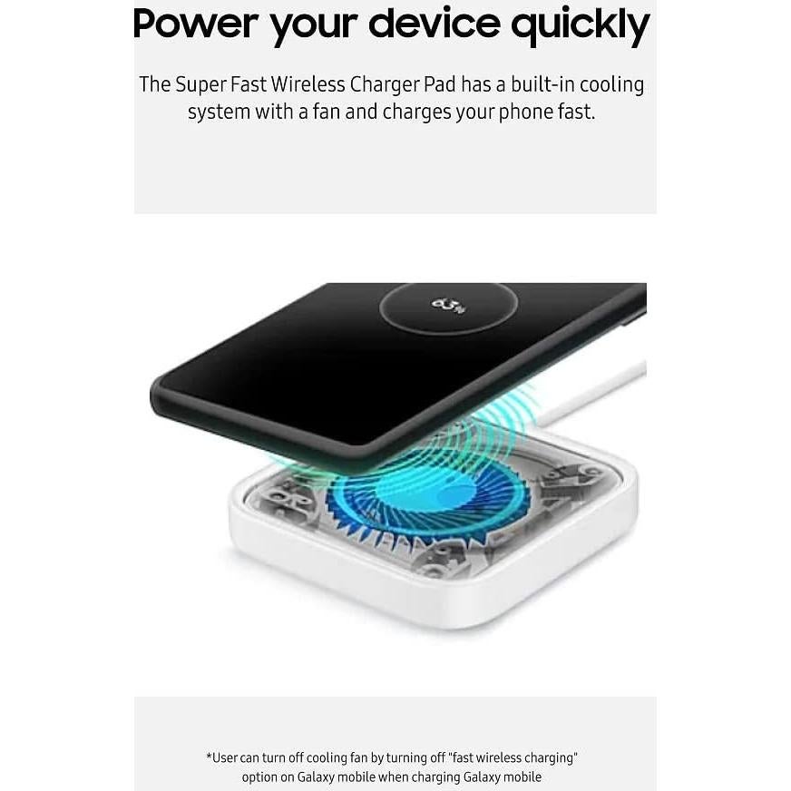 Cargador Inalámbrico Samsung 15W Base Rápida Gris