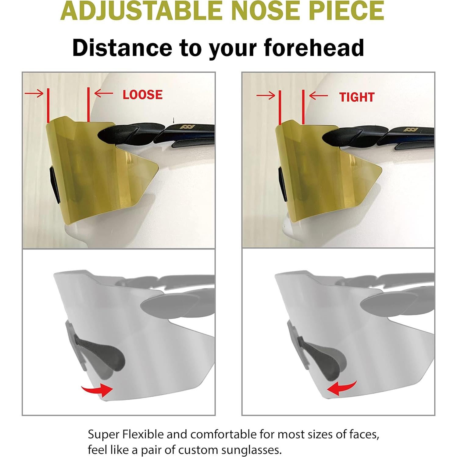 Gafas de sol polarizadas TR90 para deportes al aire libre