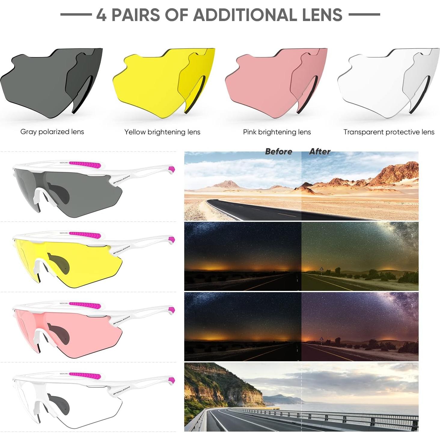 Gafas de Ciclismo Hubo Sports 5 Lentes Intercambiables