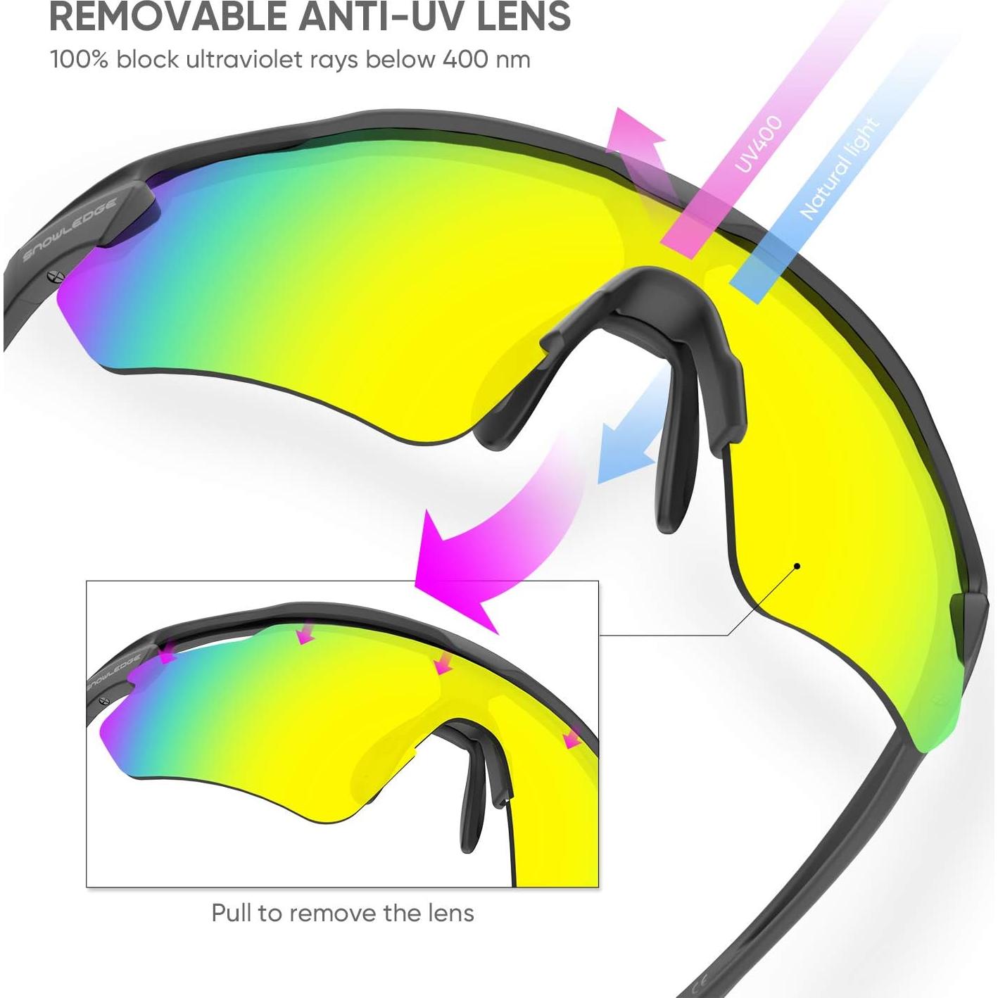 Gafas de Ciclismo Hubo Sports 5 Lentes Intercambiables