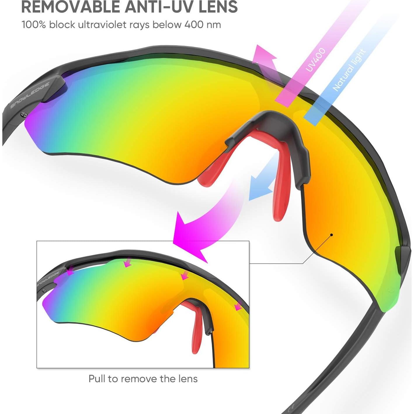 Gafas de Ciclismo Hubo Sports 5 Lentes Intercambiables