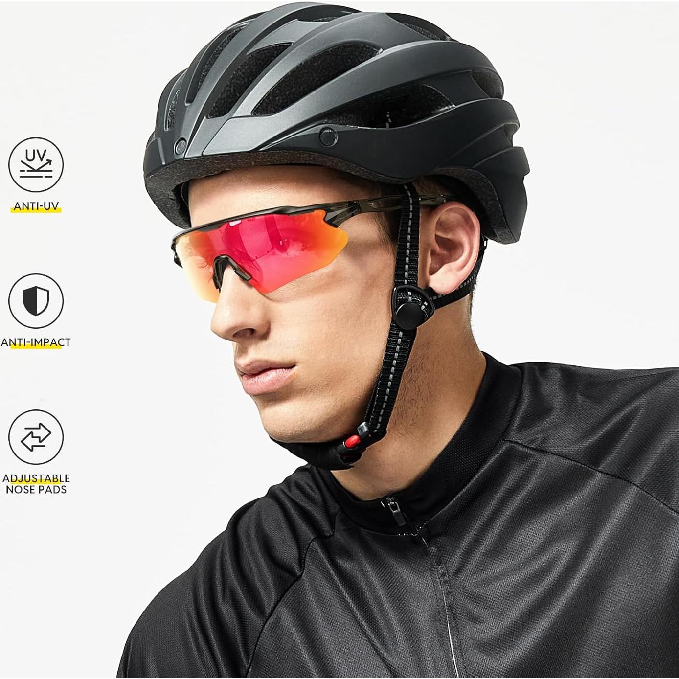 Gafas de Ciclismo Hubo Sports 5 Lentes Polarizadas Unisex
