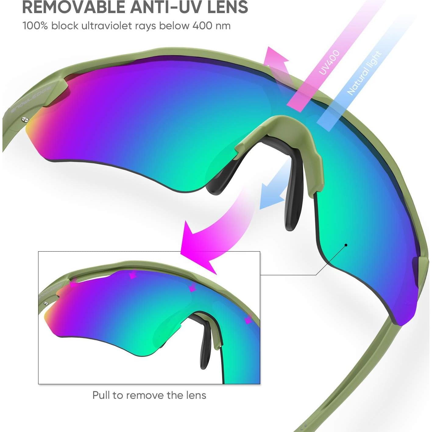 Gafas de Ciclismo Hubo Sports 5 Lentes Intercambiables