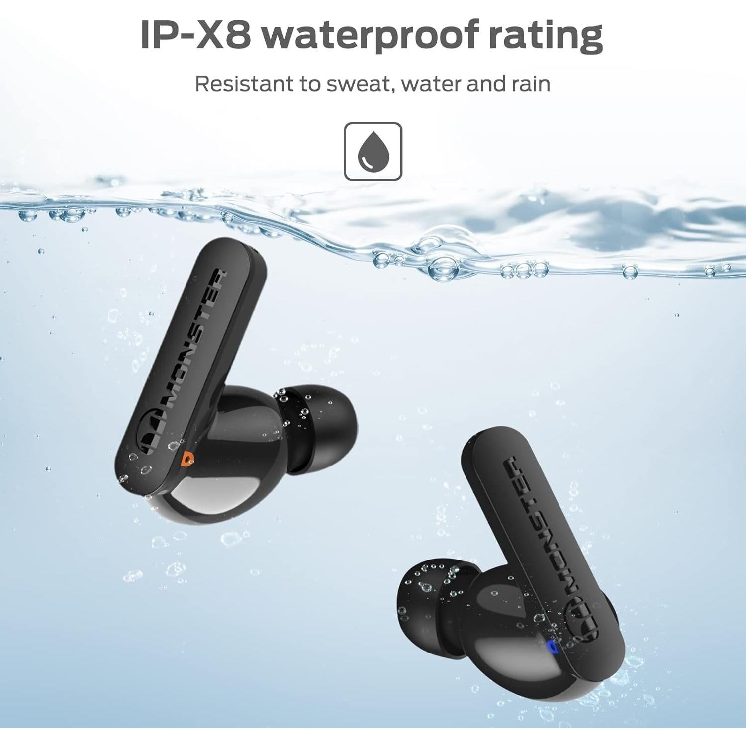 Auriculares Inalámbricos Monster N-Lite Clear Talk Bluetooth 5.3 IPX8