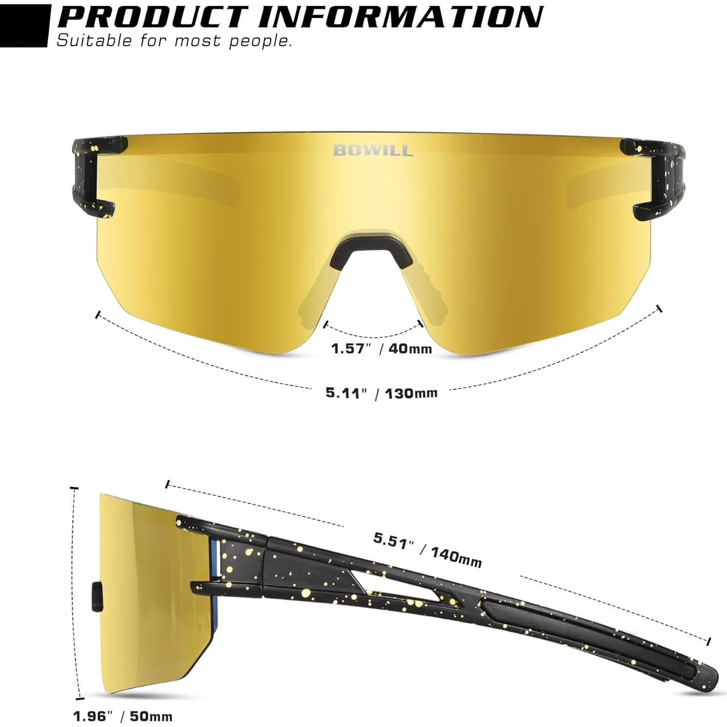 Gafas de sol BOWILL polarizadas UV400 para jóvenes