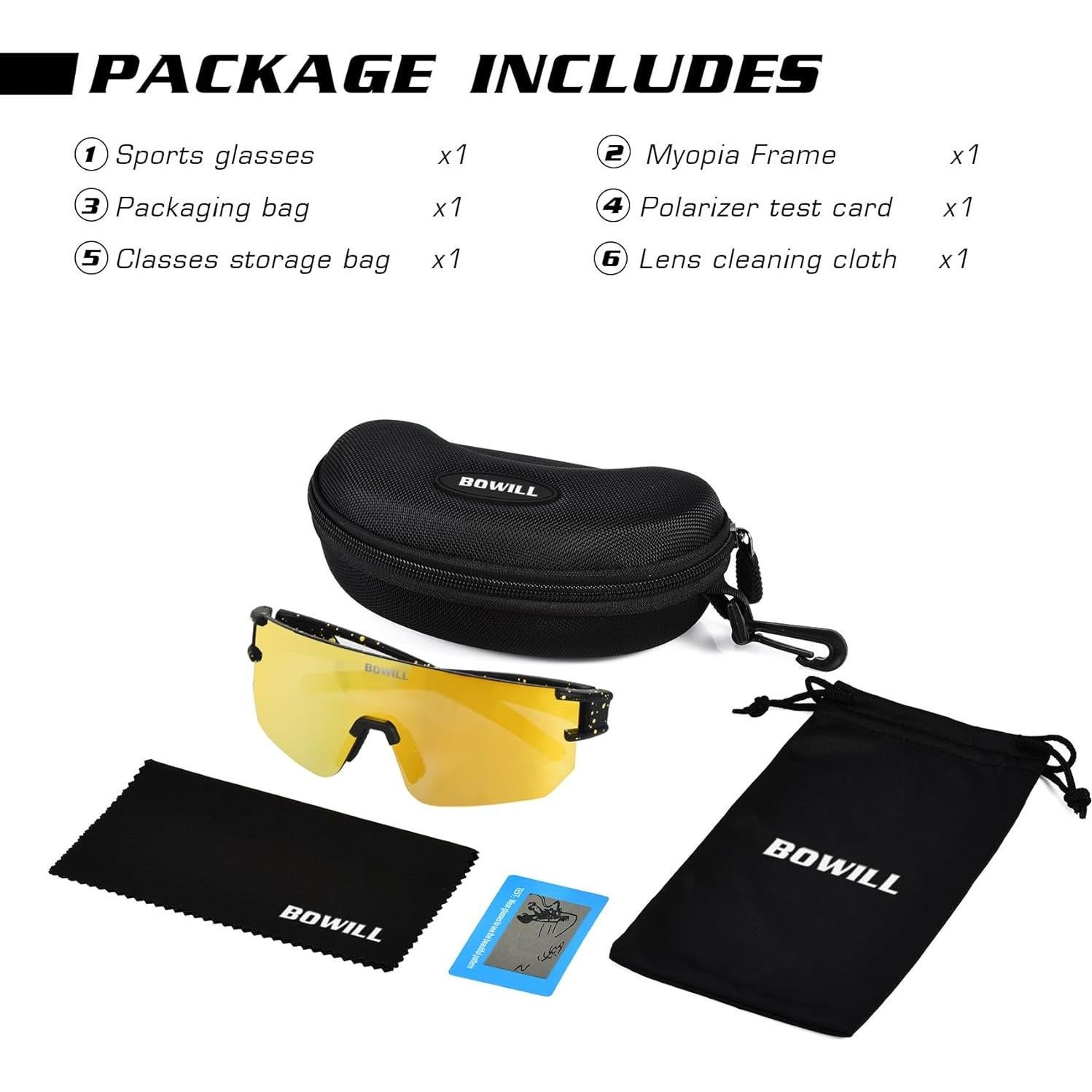 Gafas de sol BOWILL polarizadas UV400 para jóvenes