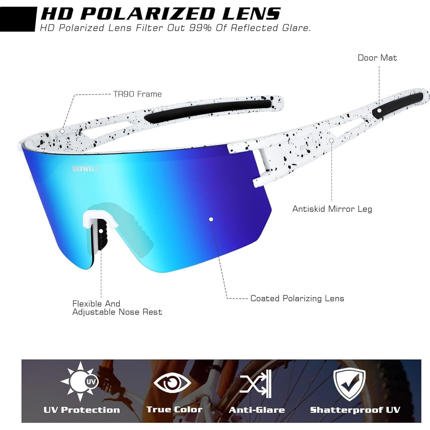 Gafas de sol BOWILL polarizadas UV400 para jóvenes