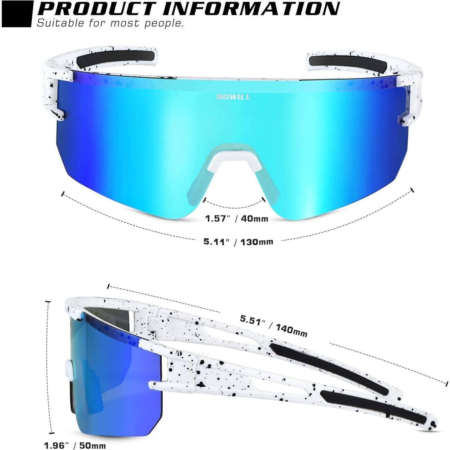 Gafas de sol BOWILL polarizadas UV400 para jóvenes