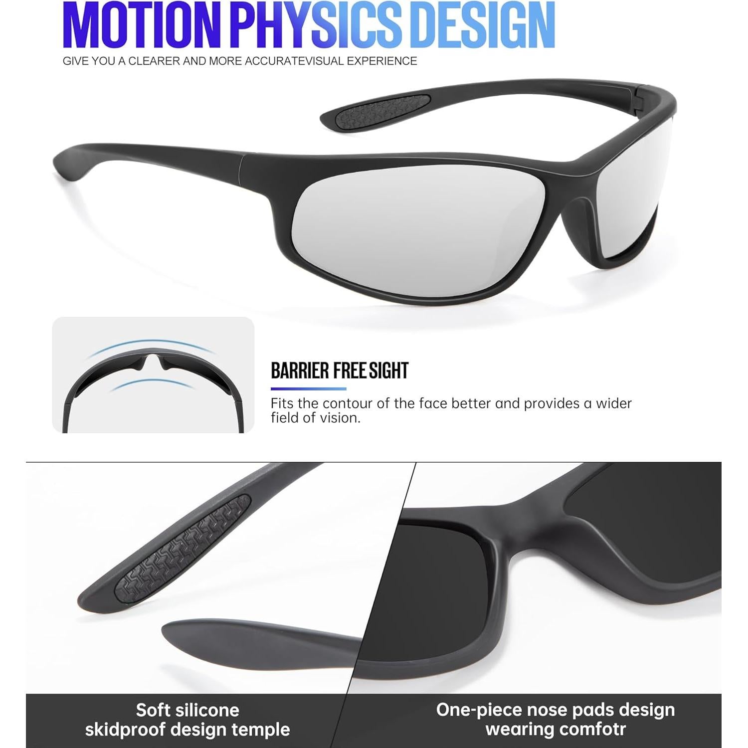 Gafas de Sol KALIYADI Polarizadas para Hombres UV