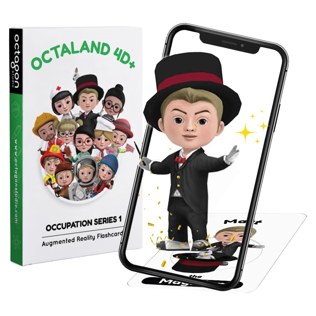 Tarjetas de Alfabeto 4D+ Octaland - Aprendizaje Multilingüe