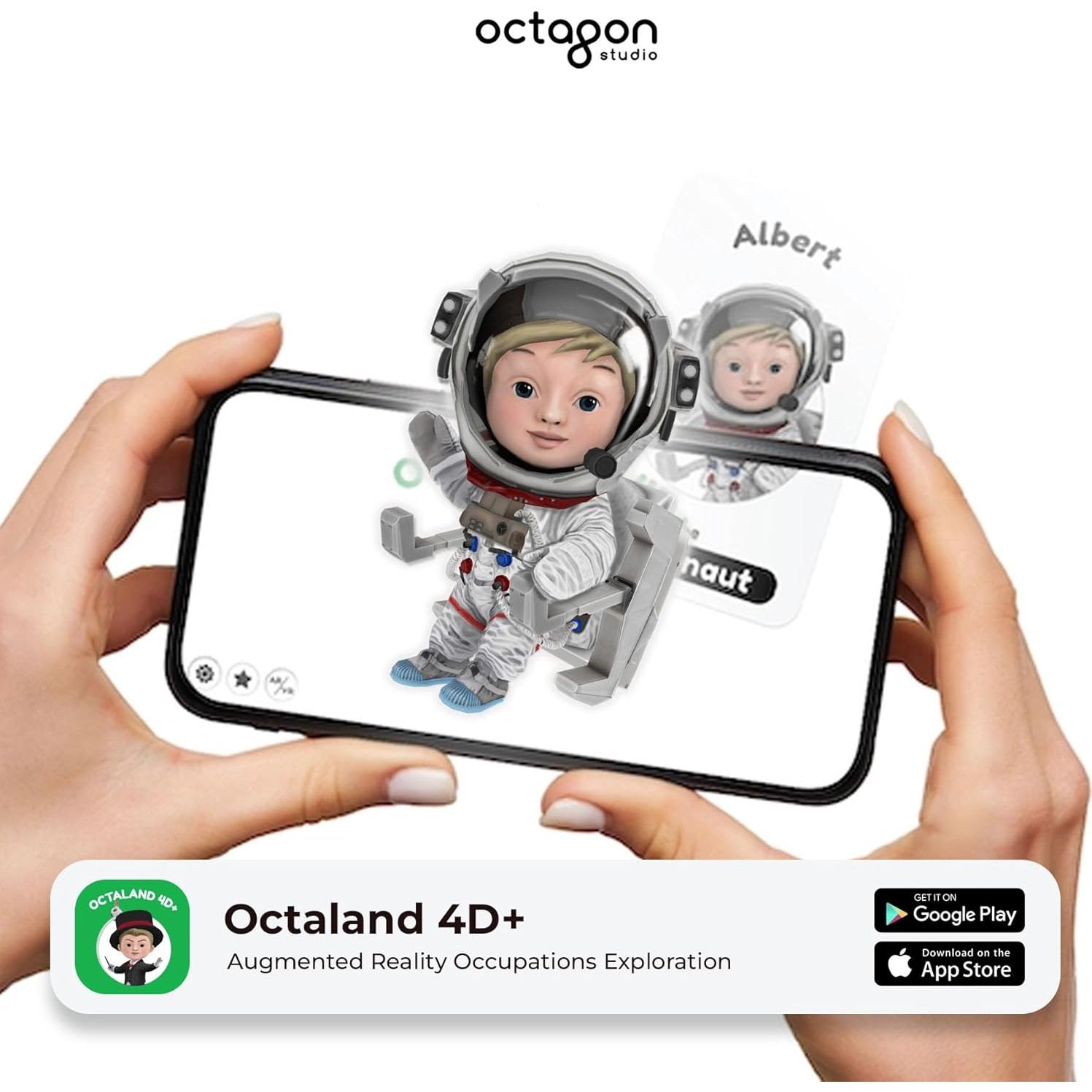 Tarjetas de Alfabeto 4D+ Octaland - Aprendizaje Multilingüe