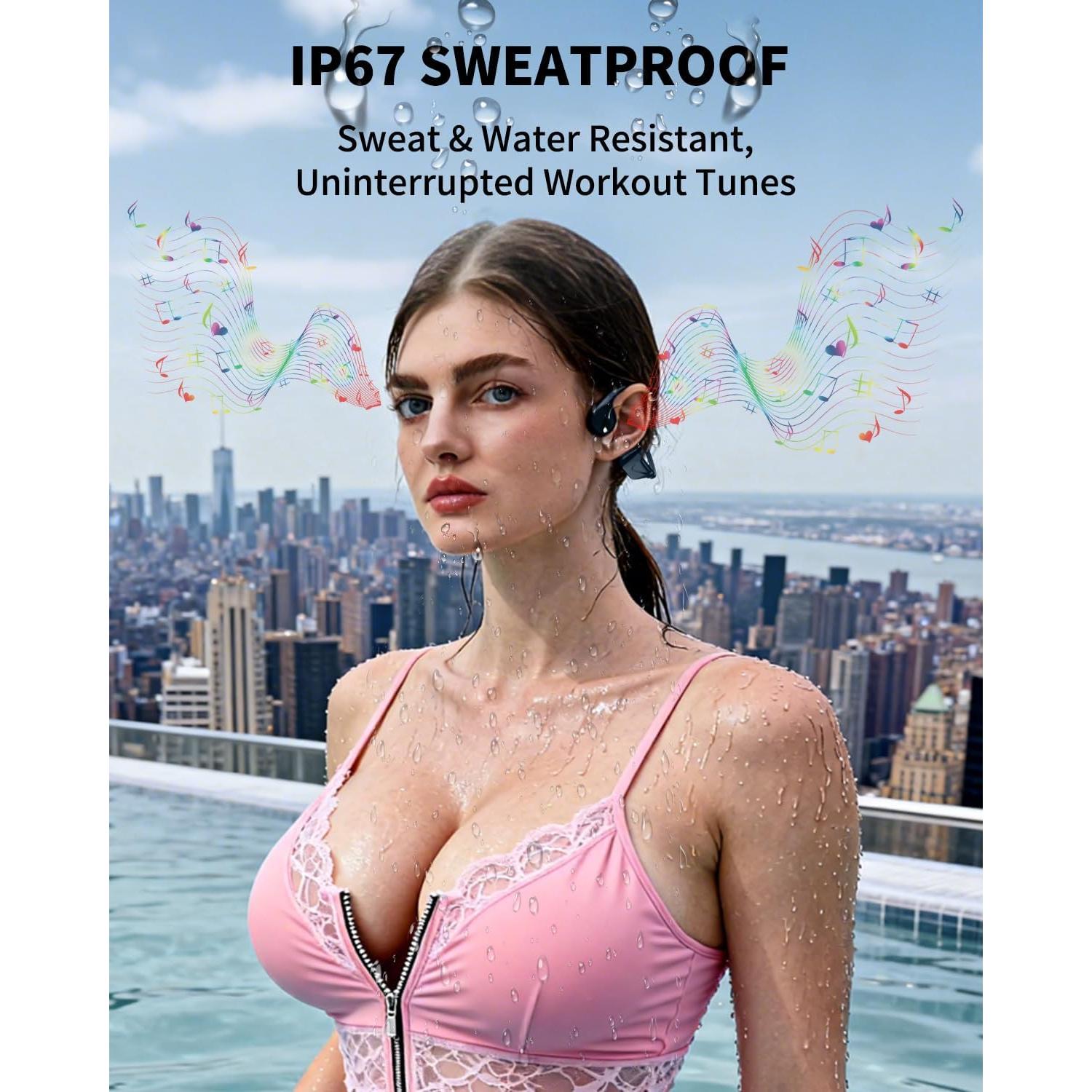 Auriculares de Conducción Ósea ShareHag S1, 10H Batería, IPX5