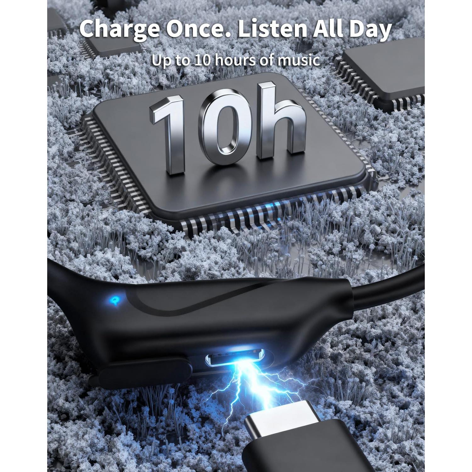 Auriculares de Conducción Ósea ShareHag S1, 10H Batería, IPX5