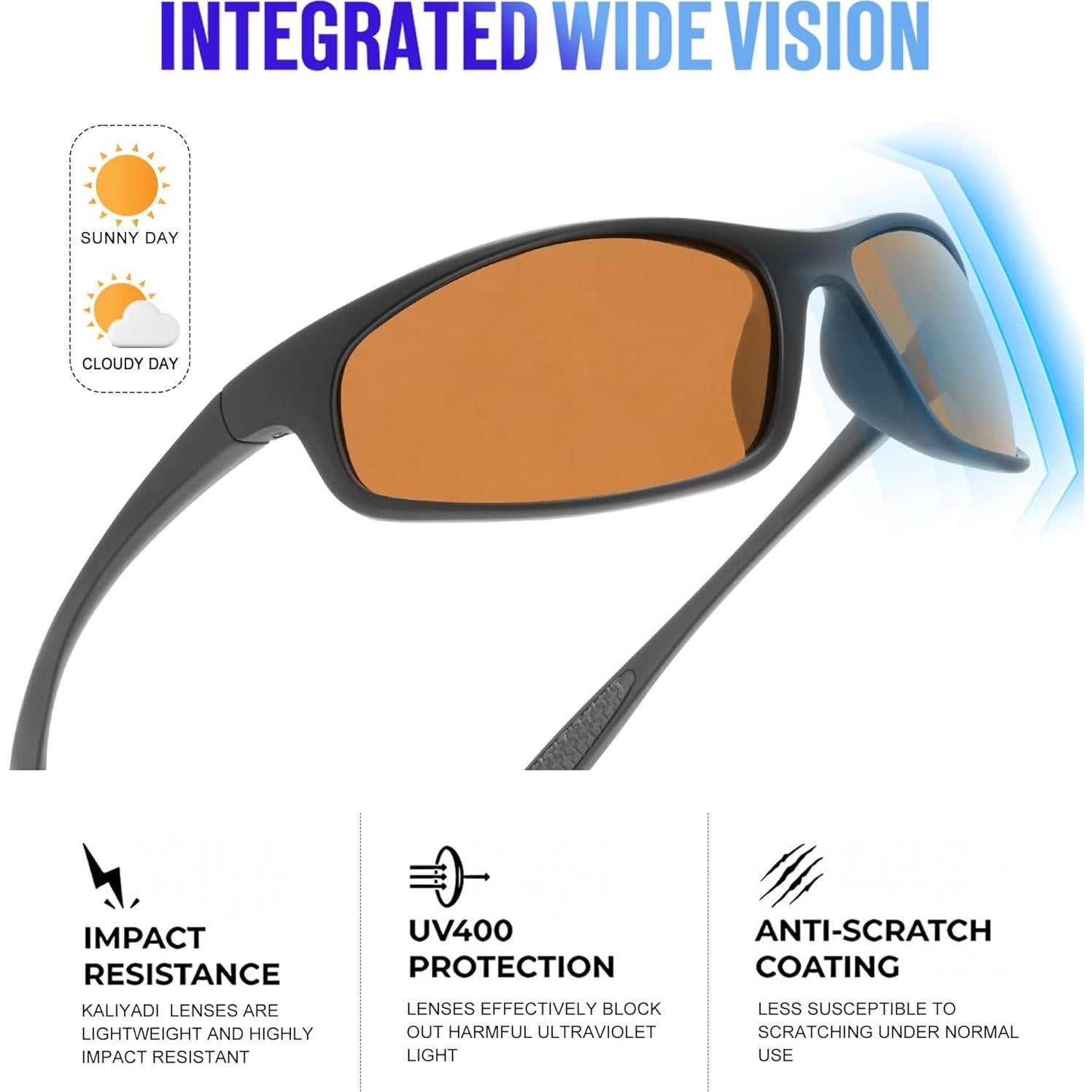 Gafas de Sol KALIYADI Polarizadas para Hombres UV