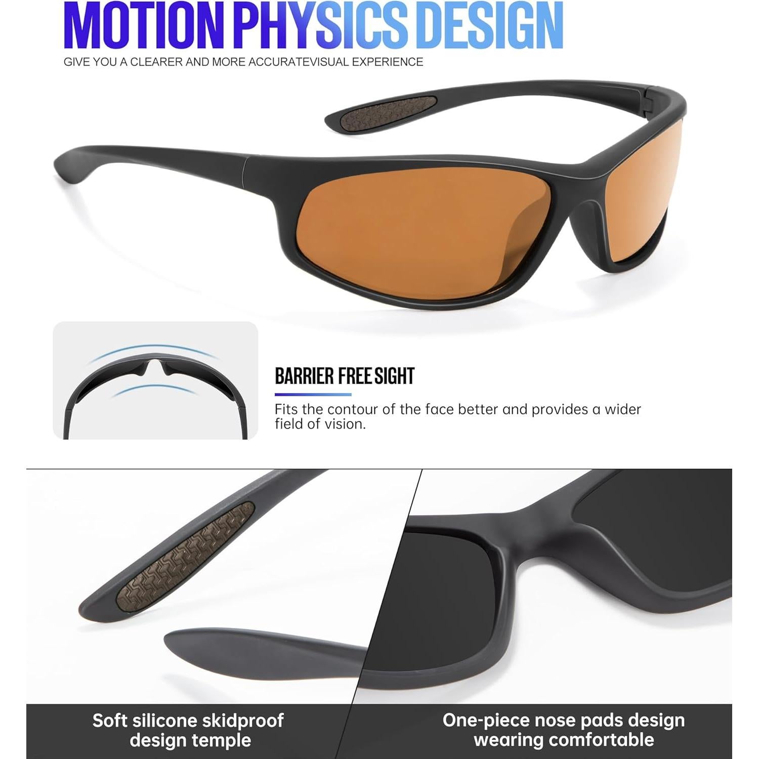 Gafas de Sol KALIYADI Polarizadas para Hombres UV