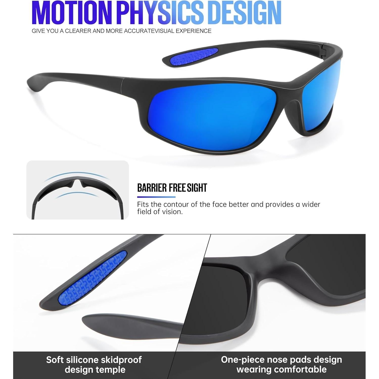 Gafas de Sol KALIYADI Polarizadas para Hombres UV