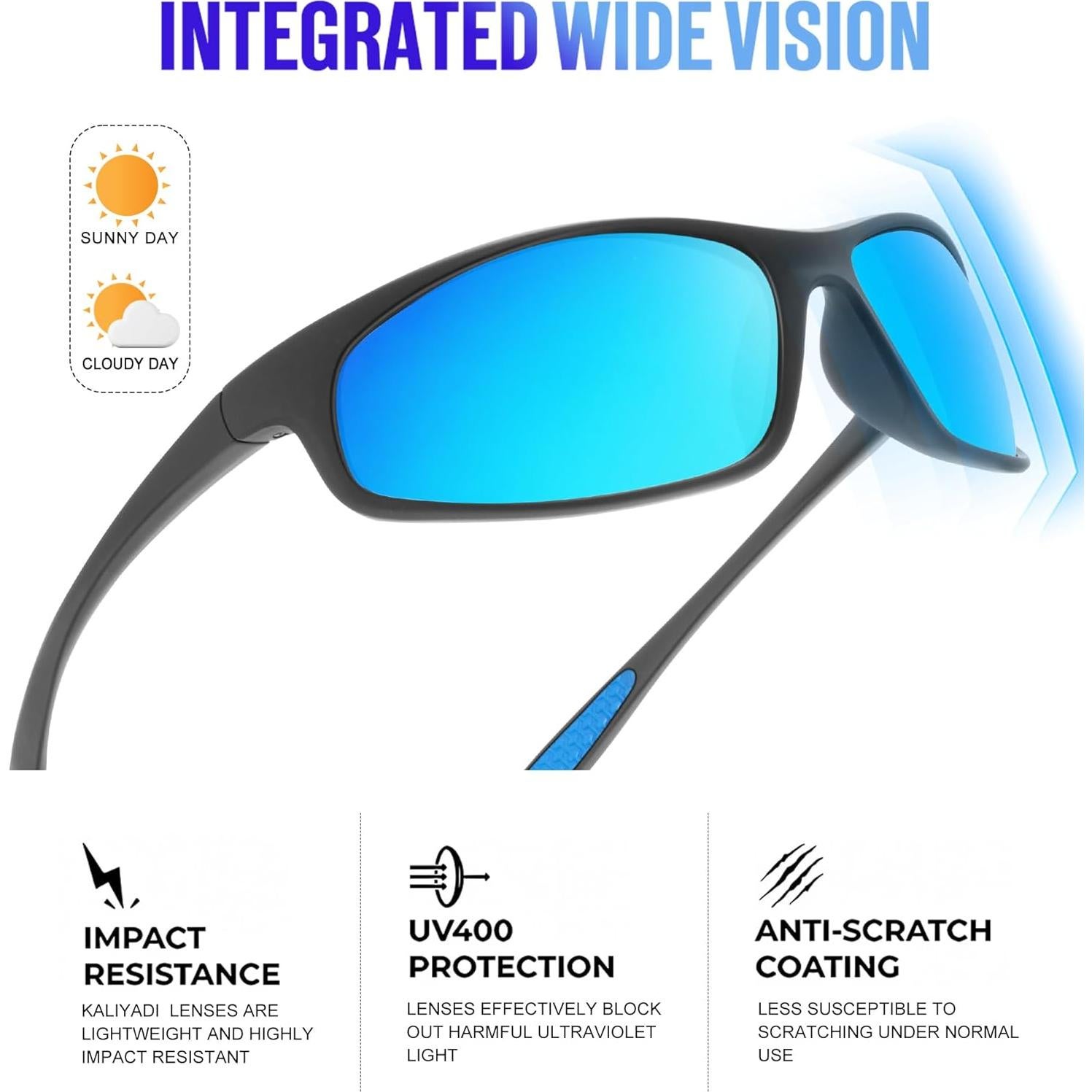 Gafas de Sol KALIYADI Polarizadas para Hombres UV