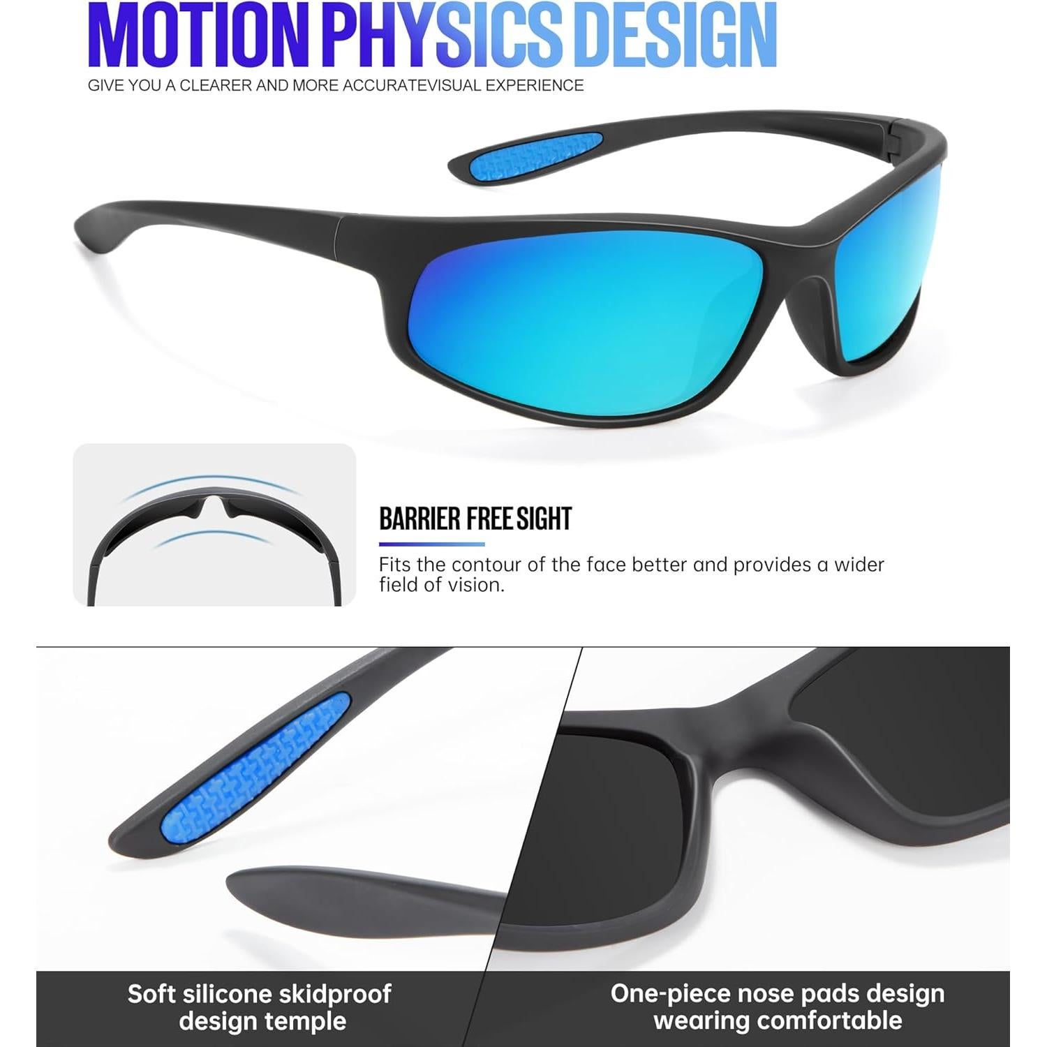 Gafas de Sol KALIYADI Polarizadas para Hombres UV