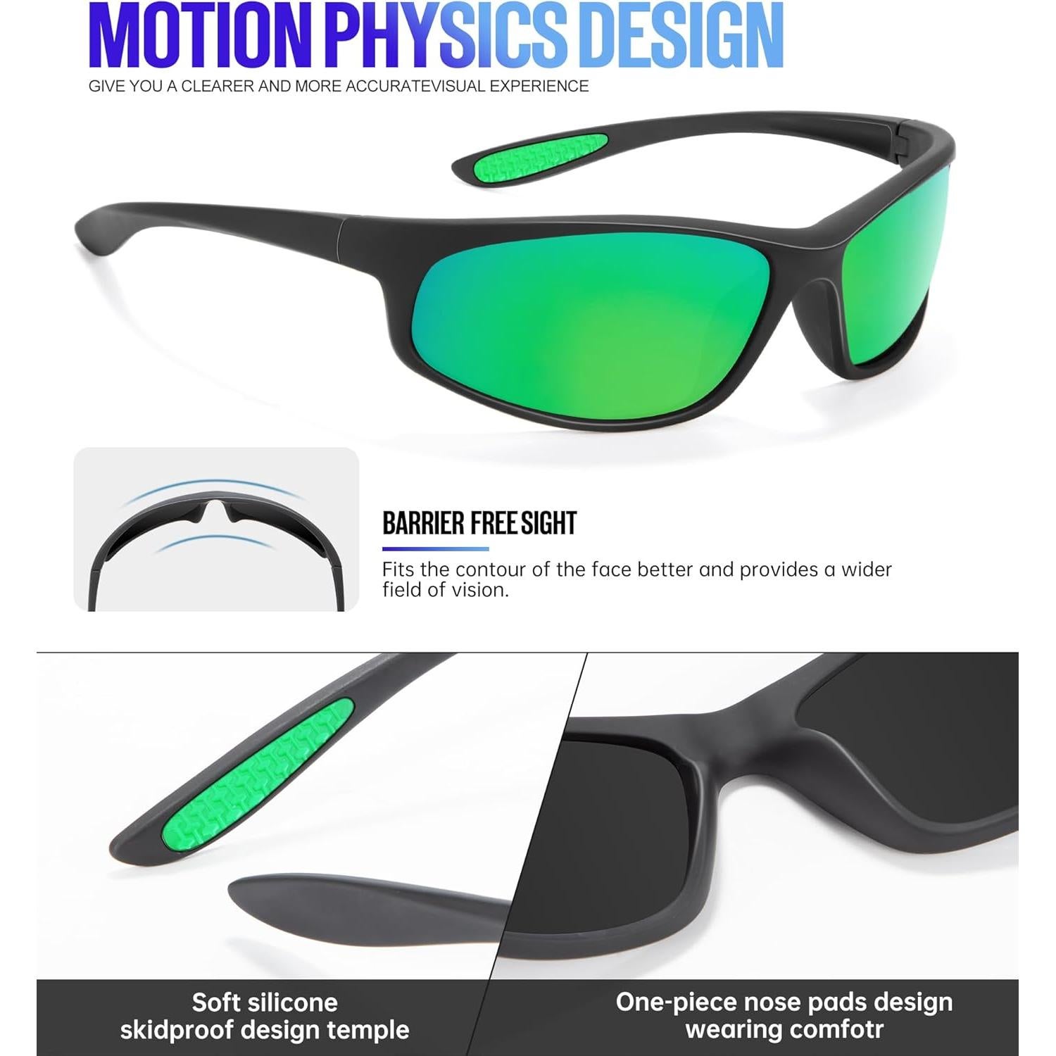 Gafas de Sol KALIYADI Polarizadas para Hombres UV