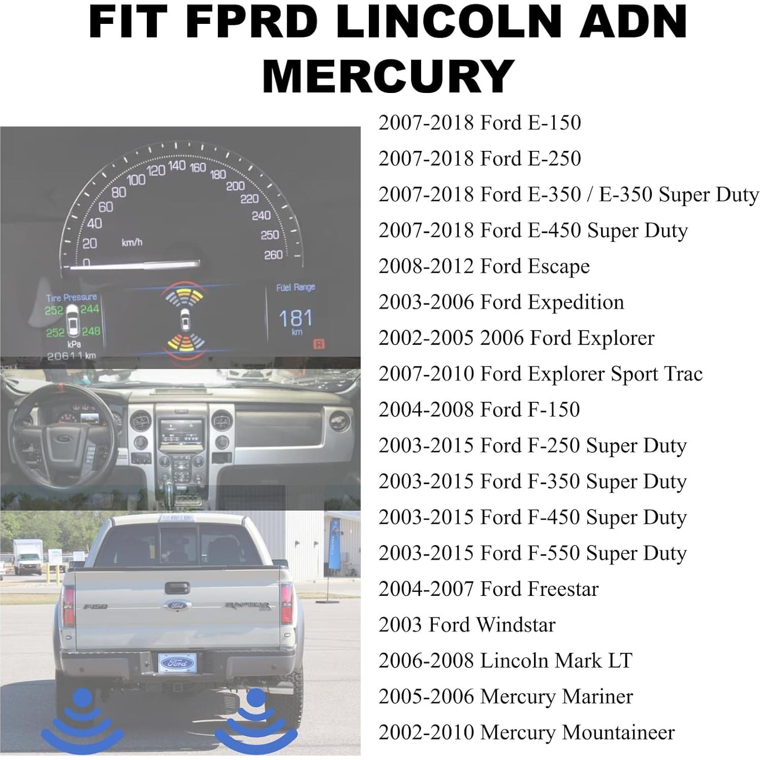Sensor de Estacionamiento PANNUOSCS 2007-2018 Compatible Ford