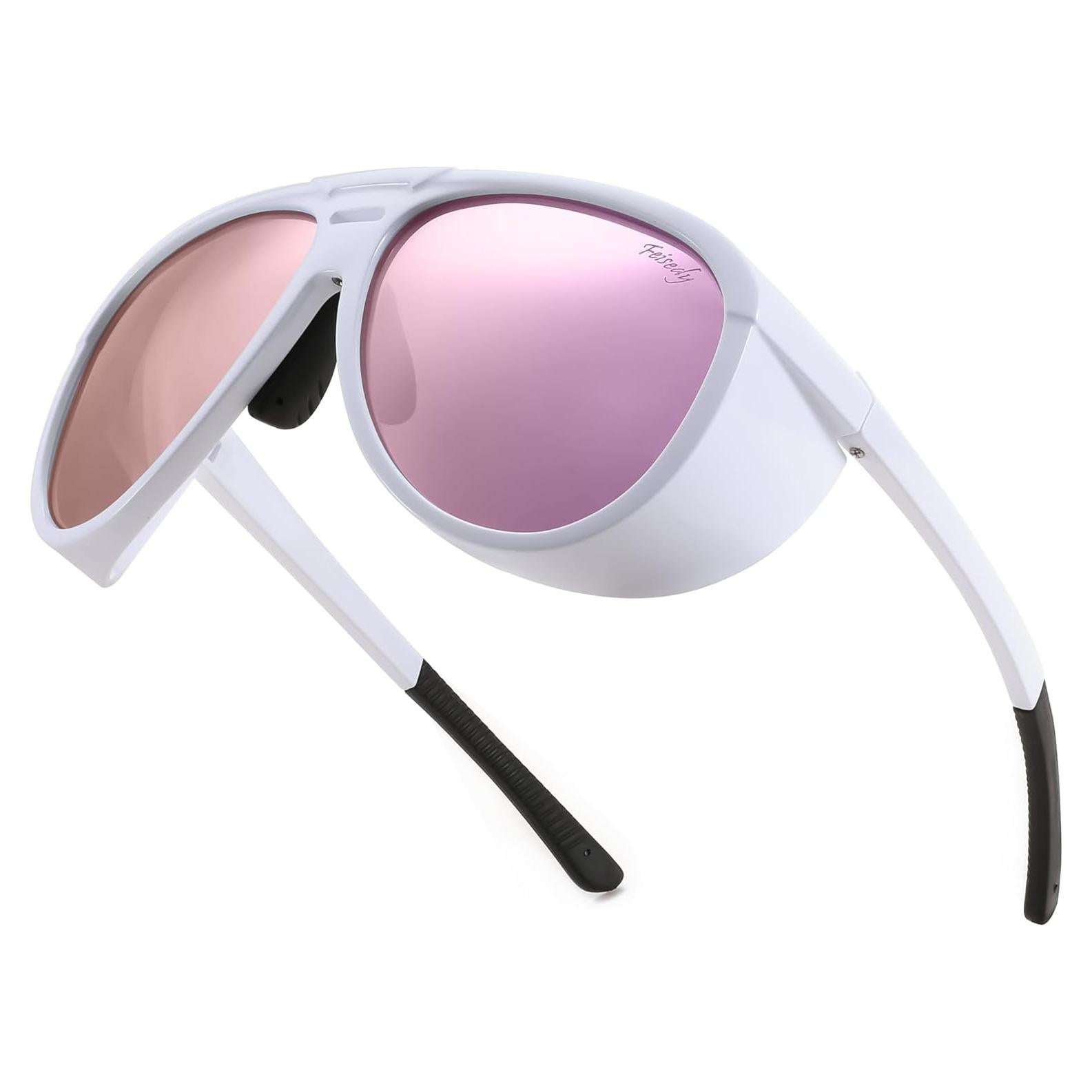 Gafas de Sol Aviador FEISEDY Polarizadas Estilo Steampunk