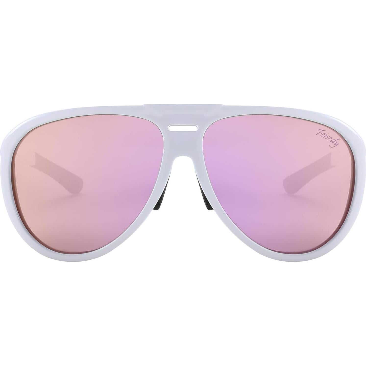 Gafas de Sol Aviador FEISEDY Polarizadas Estilo Steampunk