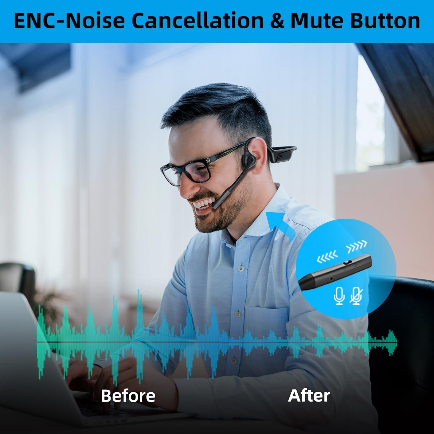 Auriculares Inalámbricos ZIOCOM DGLK02 Conducción Aérea Bluetooth