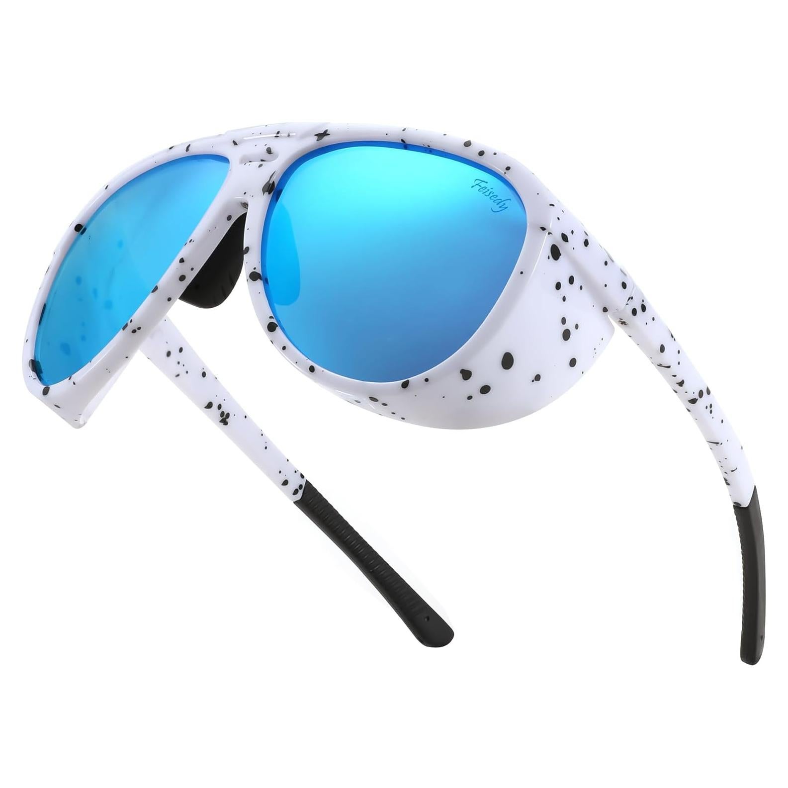 Gafas de Sol Aviador FEISEDY Polarizadas 60mm Lente Espejo