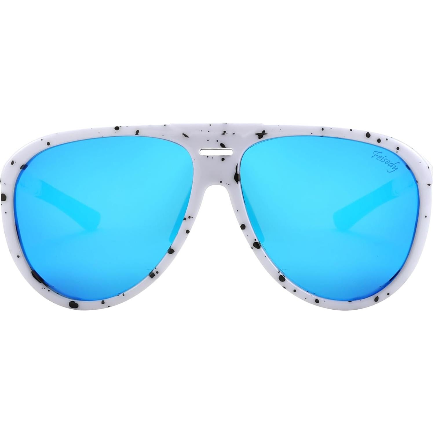 Gafas de Sol Aviador FEISEDY Polarizadas 60mm Lente Espejo