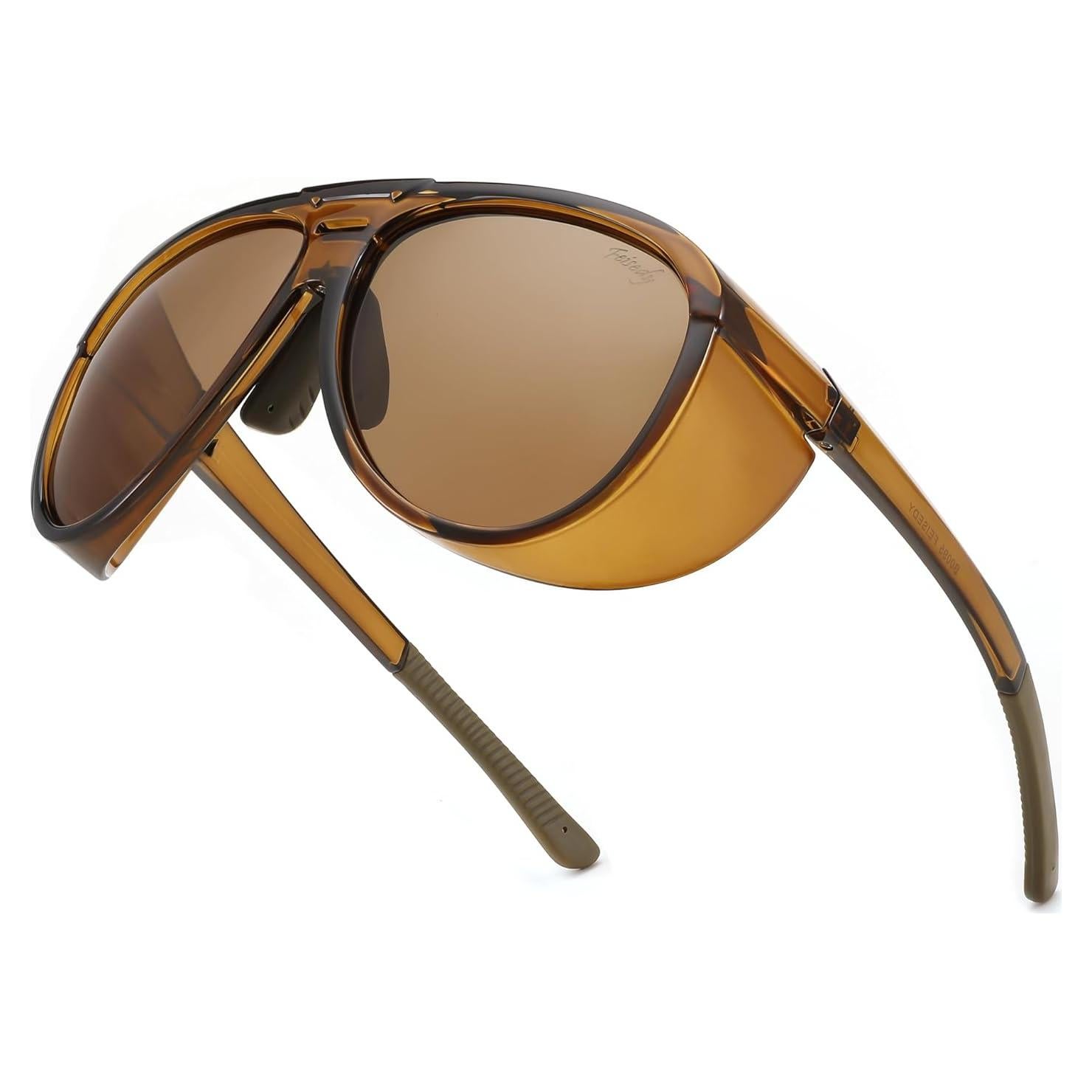 Gafas de Sol Aviador FEISEDY Polarizadas Redondas UV400