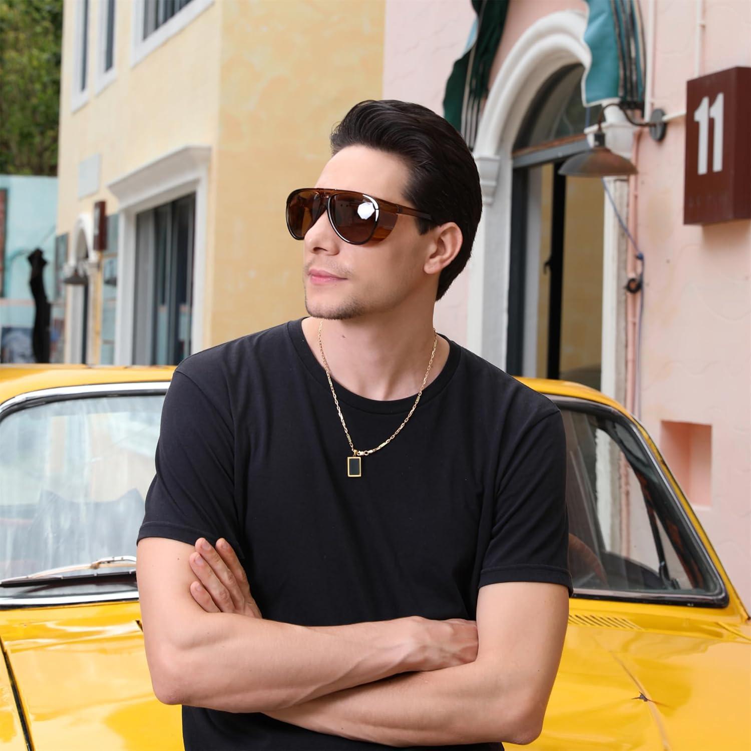 Gafas de Sol Aviador FEISEDY Polarizadas Redondas UV400