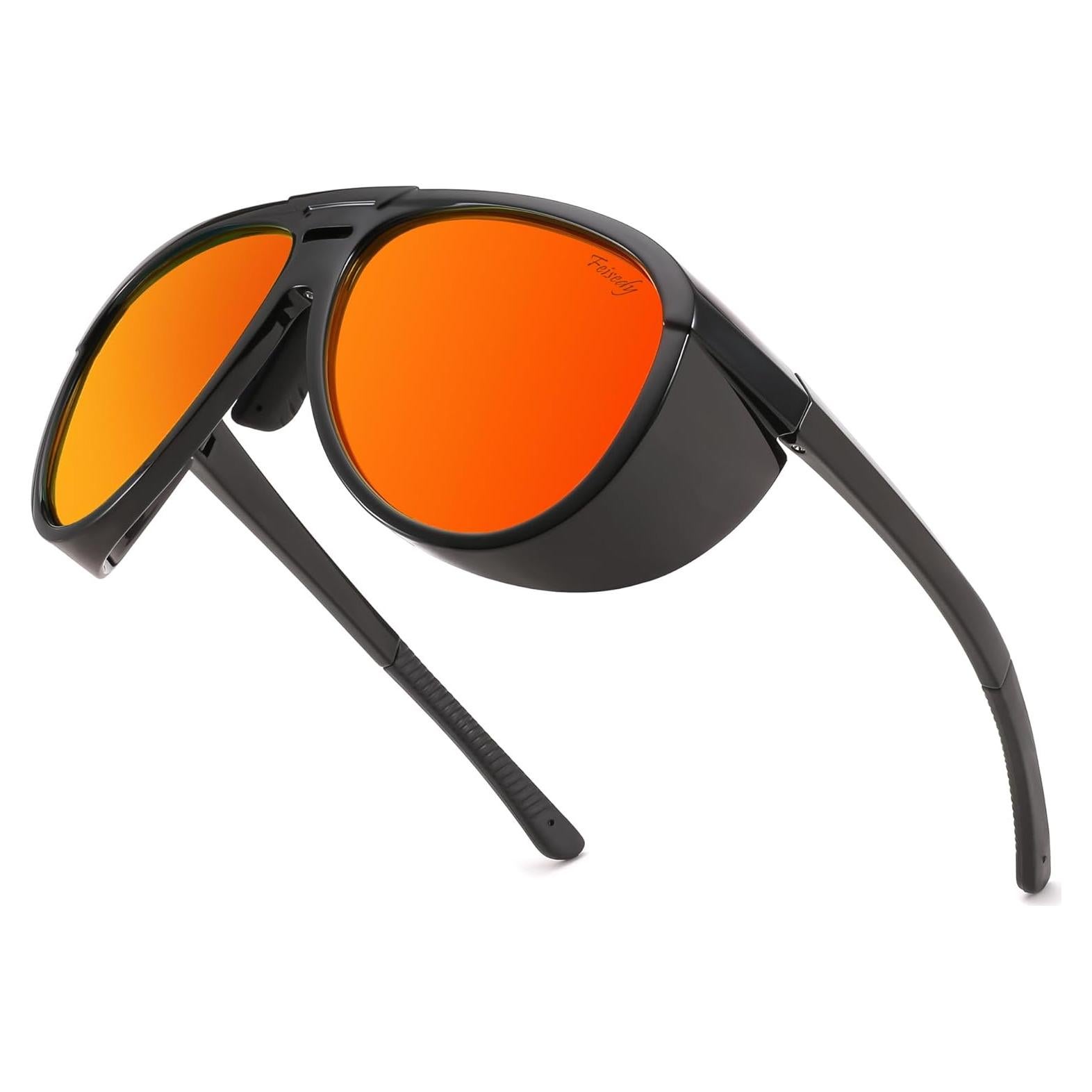 Gafas de Sol Aviador FEISEDY Polarizadas Redondas 60mm