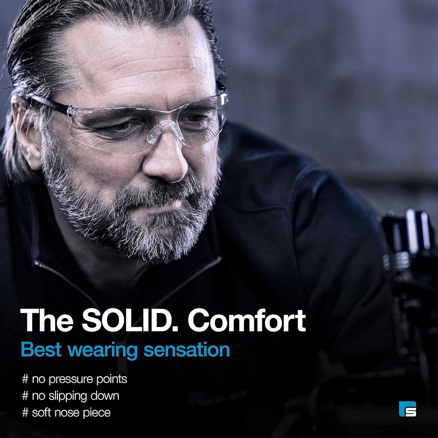 Gafas de seguridad SolidWork transparentes antiempañante