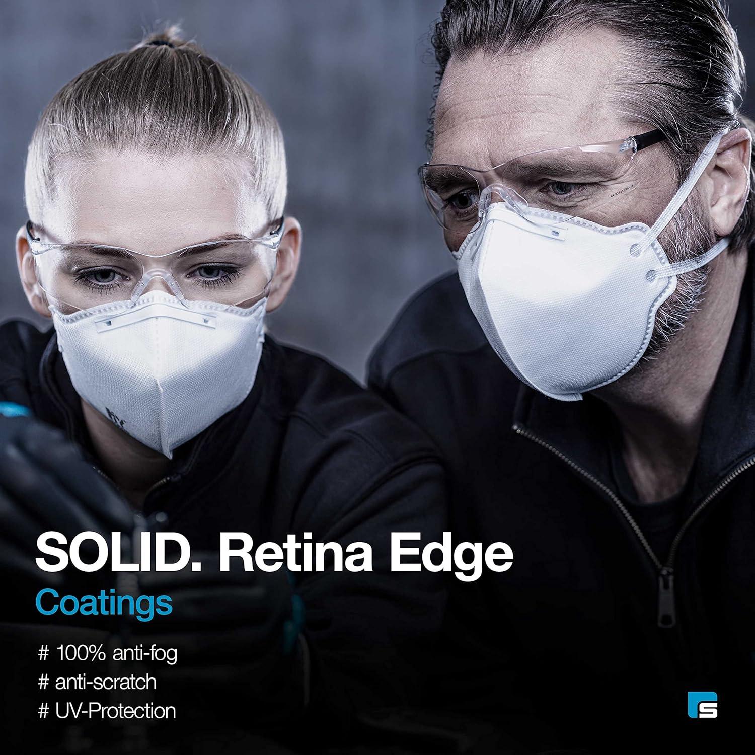 Gafas de Seguridad SolidWork Lente Clara Antirayaduras UV