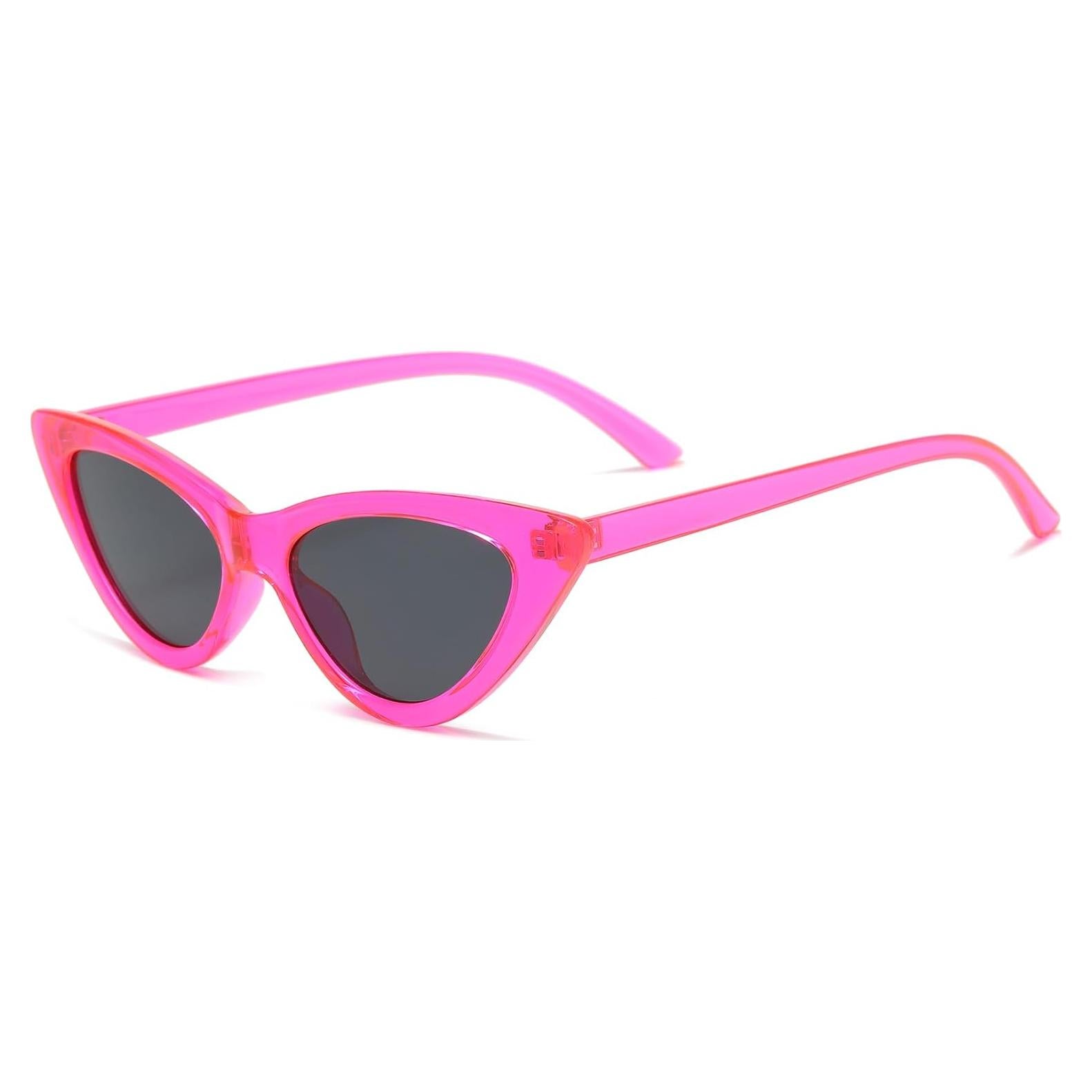 Gafas de sol retro de ojo de gato para mujer - Polvo de Barbie