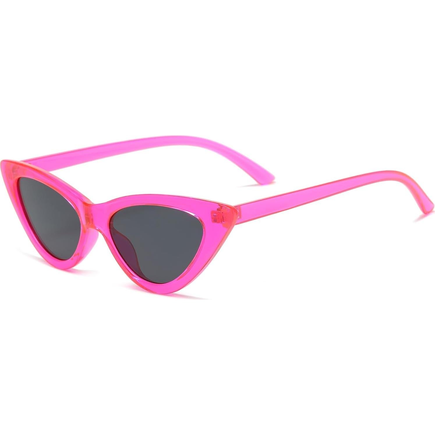 Gafas de sol retro de ojo de gato para mujer - Polvo de Barbie