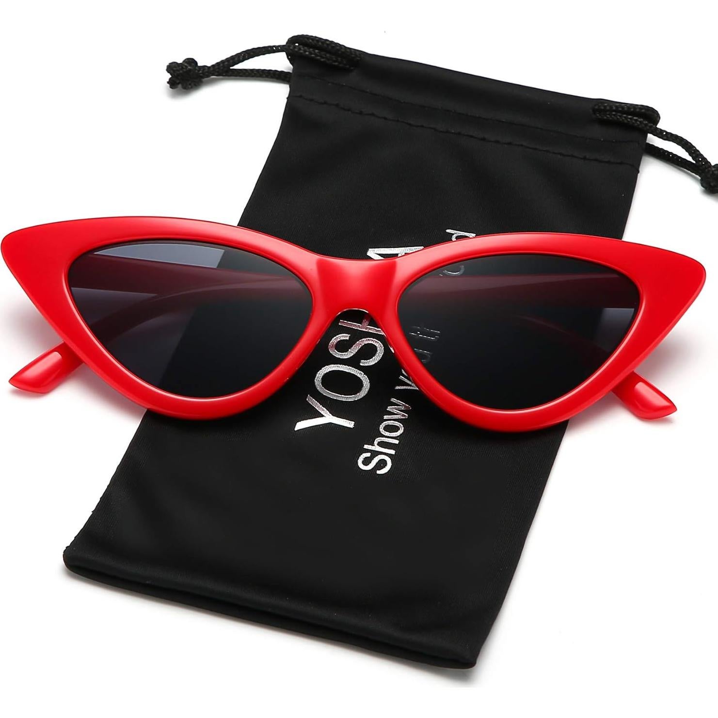 Gafas de sol retro de ojo de gato para mujer - UV400