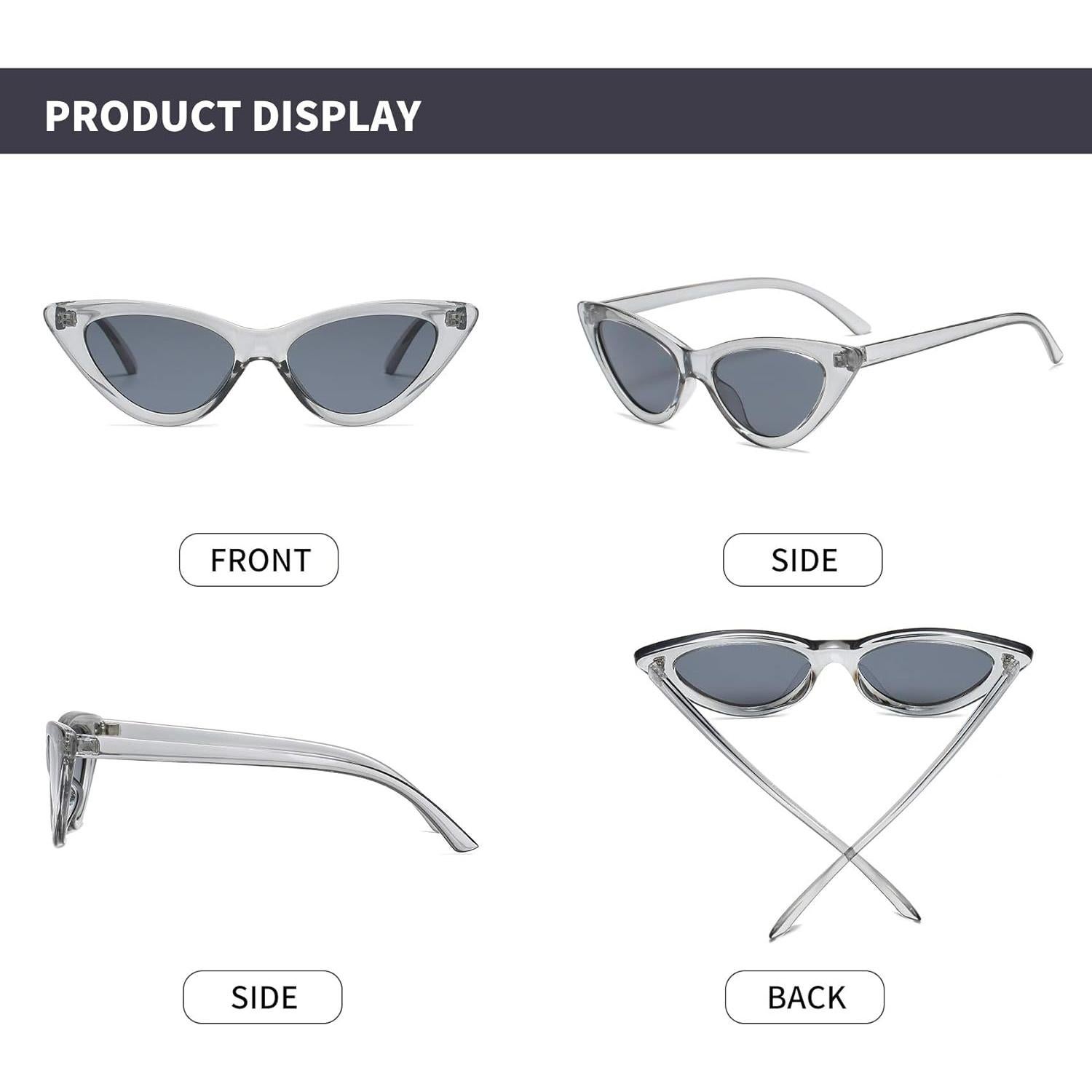 Gafas de sol retro de ojo de gato para mujer - UV400